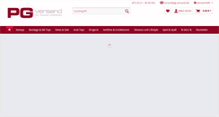Desktop Screenshot of pg-versand.de